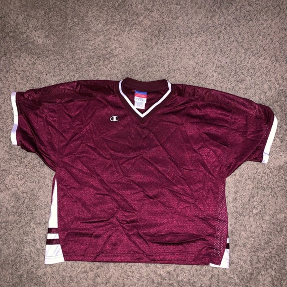 Vintage Champion Football athletic mesh jersey shirt EUC large uniform college